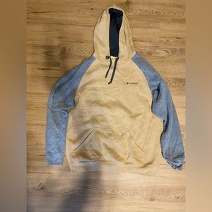 Mens hooded Columbia sweatshirt: large
